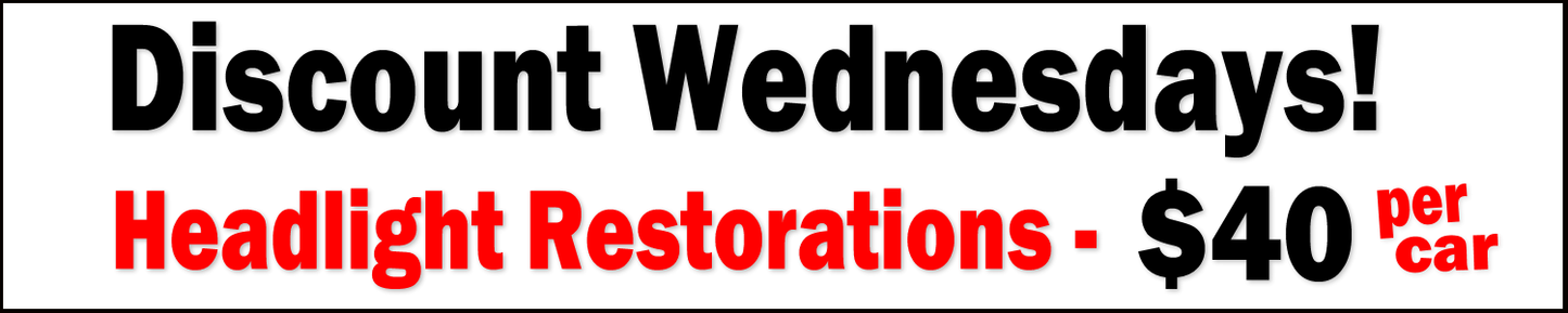 Discount Wednesdays! .......... 10ft x 2ft