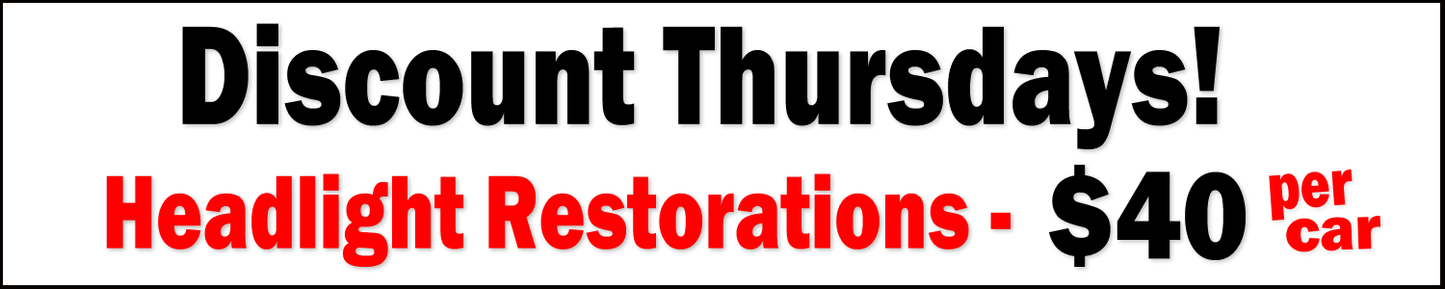 Discount Thursdays! ...... 10ft x 2ft